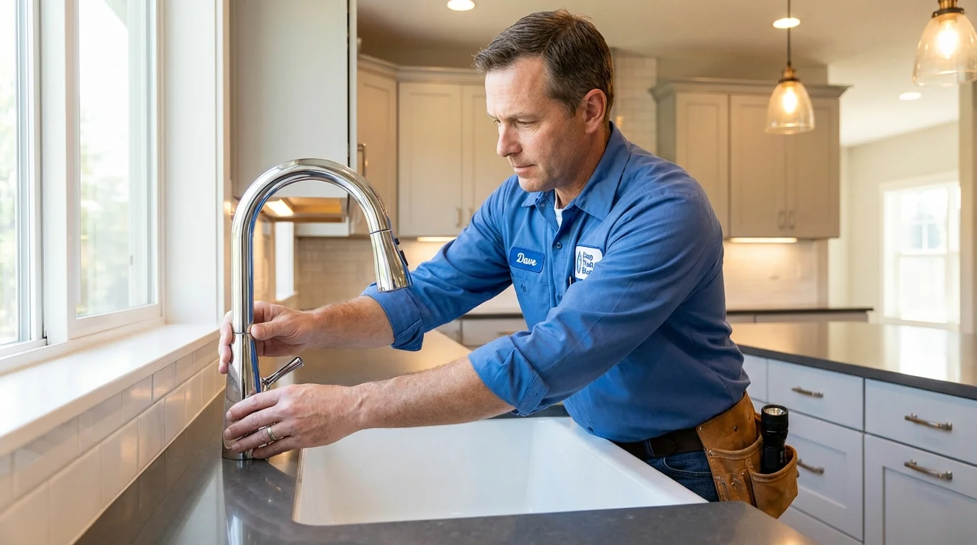 Kitchen faucet installation by Johns Plumbing LLC in Navajo